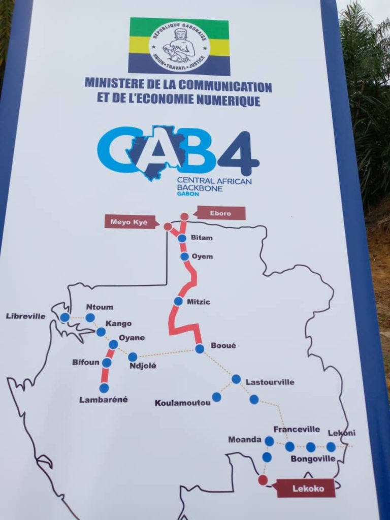 la fibre optique au Gabon AXE NORD BNG